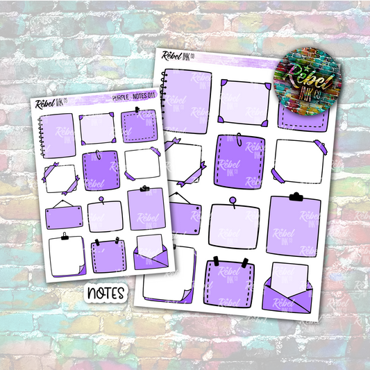 Purple - Note Boxes