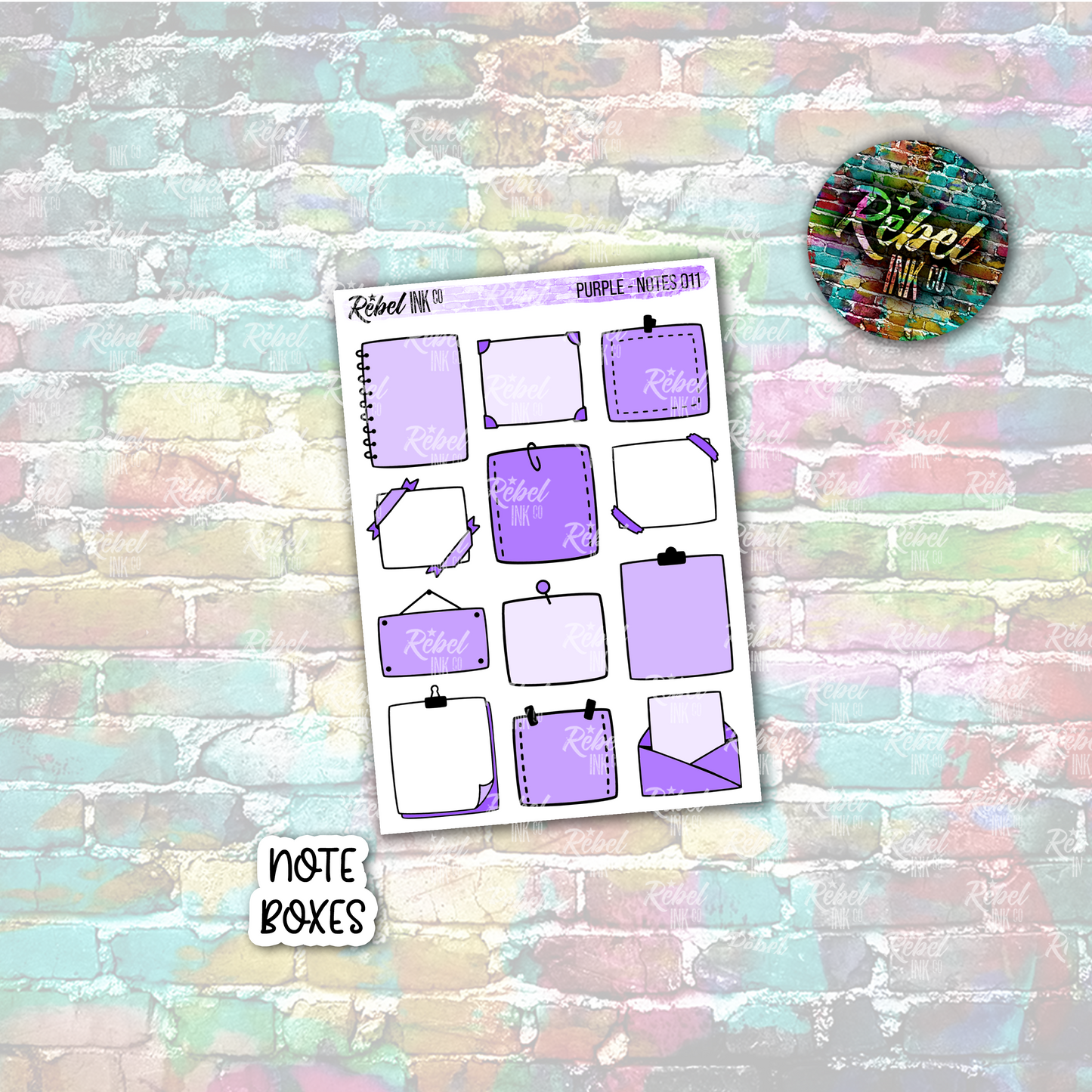 Purple - Note Boxes