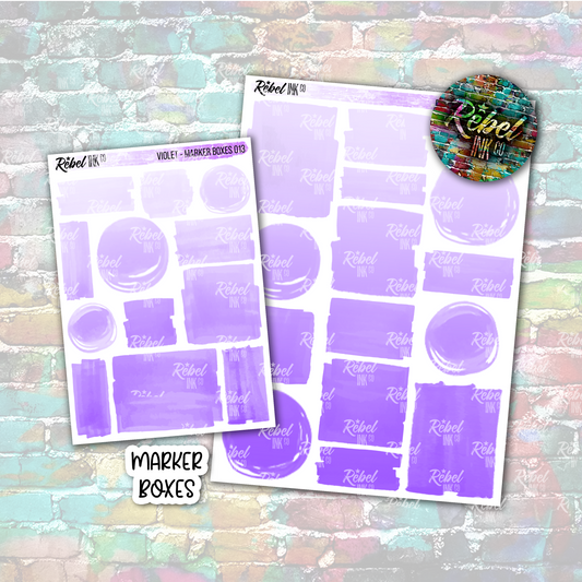 Purple - Marker Boxes Multi