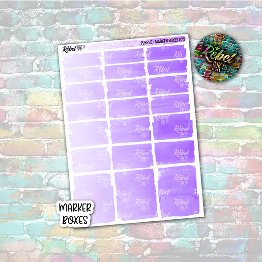 Purple - Marker Boxes Standard Vertical
