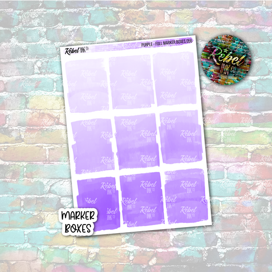 Purple - Marker Full Boxes