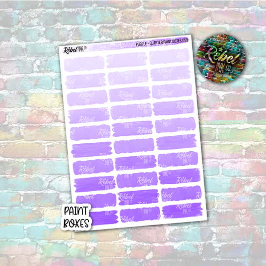 Purple - Paint Quarter Boxes