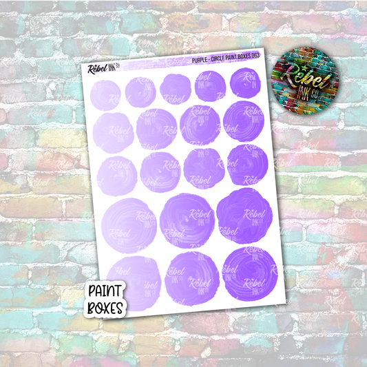 Purple - Paint Circle Boxes