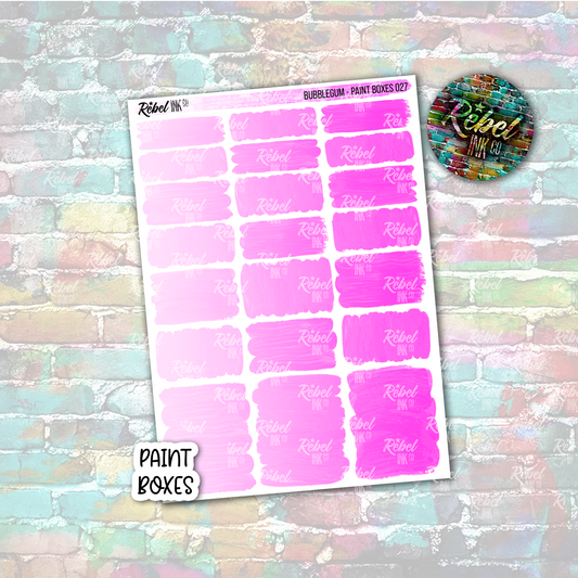 Bubblegum - Paint Boxes Standard Vertical