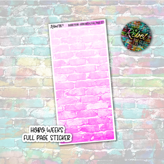 Bubblegum - Hobo Weeks Full Page Sticker