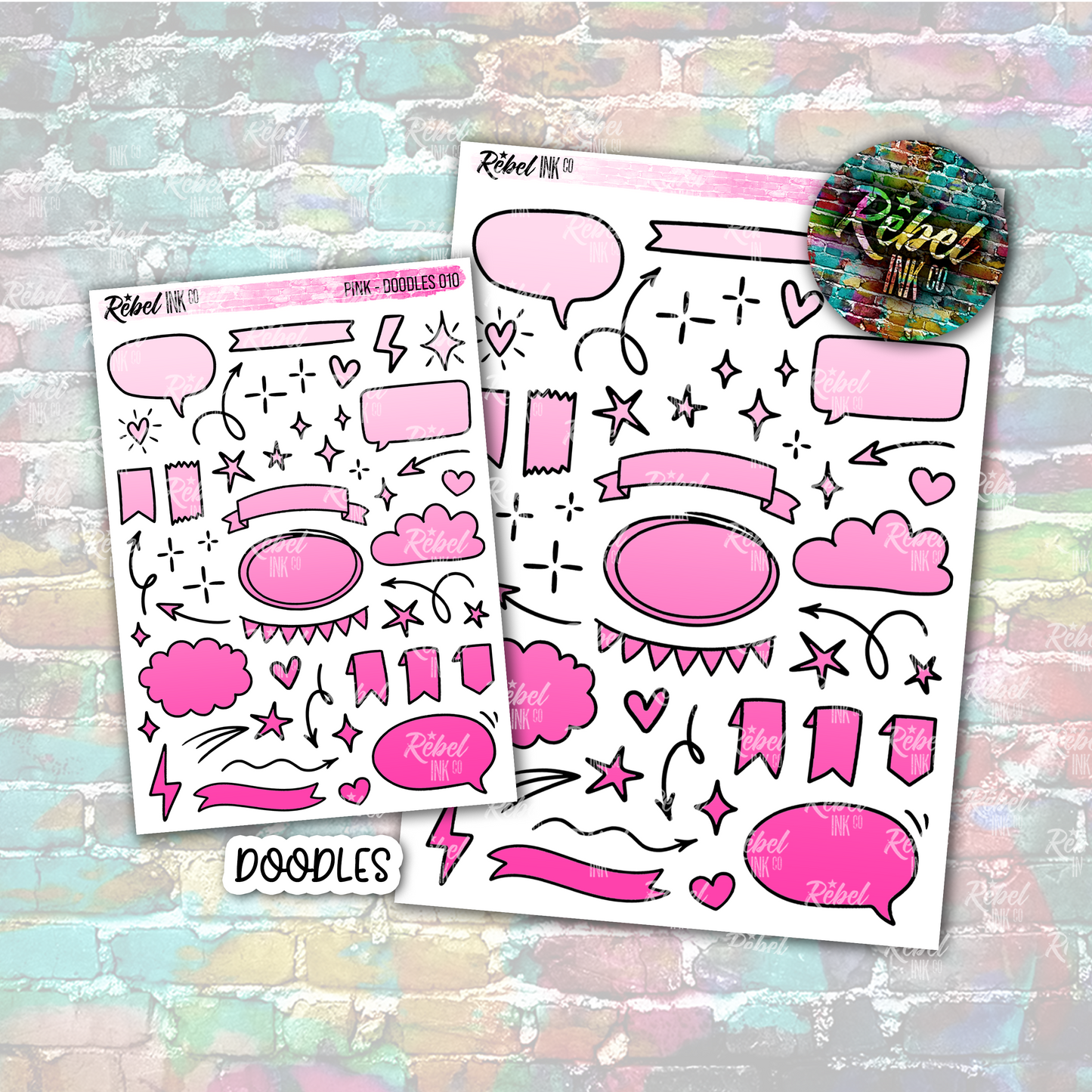 Pink - Doodles