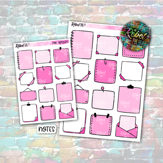 Pink - Note Boxes