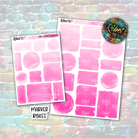 Pink - Marker Boxes Multi