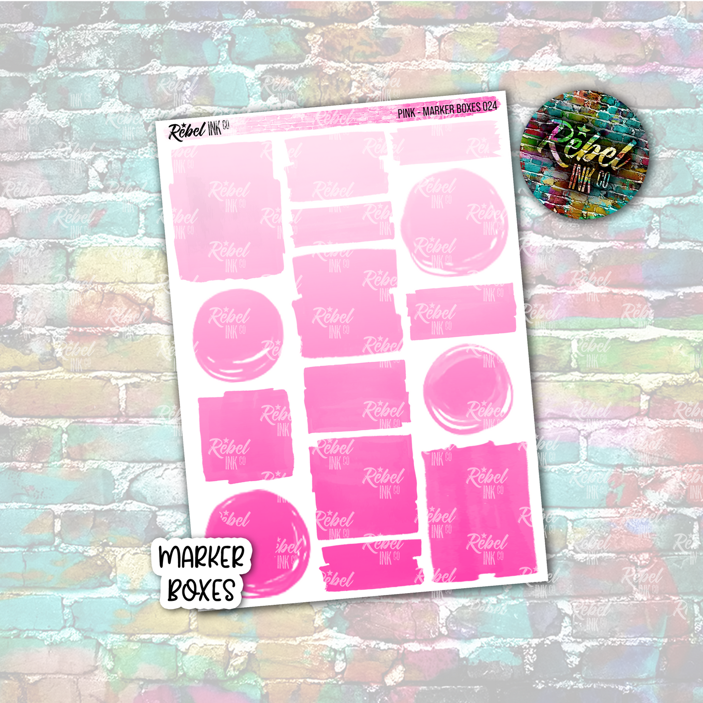 Pink - Marker Boxes Multi