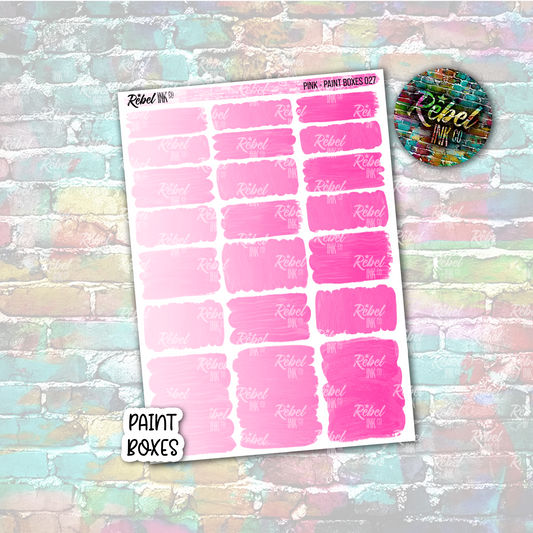 Pink - Paint Boxes Standard Vertical