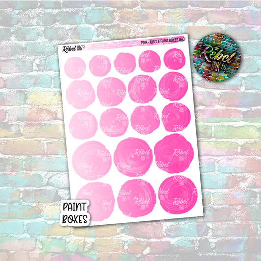 Pink - Paint Circle Boxes