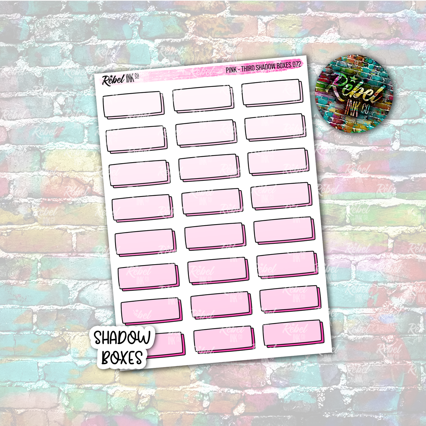 Pink - Shadow Third Boxes