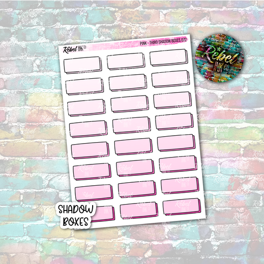 Pink - Shadow Third Boxes