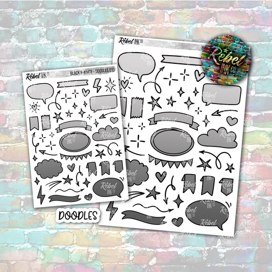 Black & White - Doodles