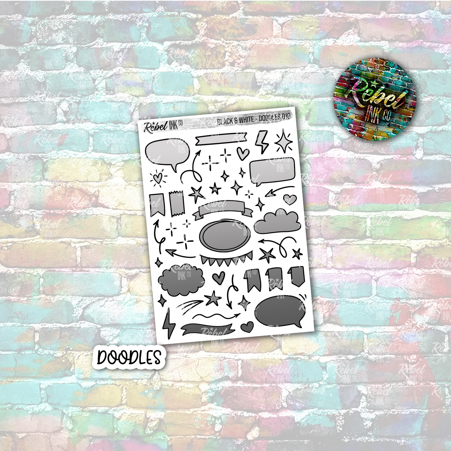 Black & White - Doodles