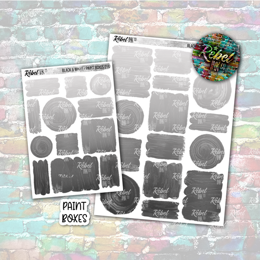Black & White - Paint Boxes Multi