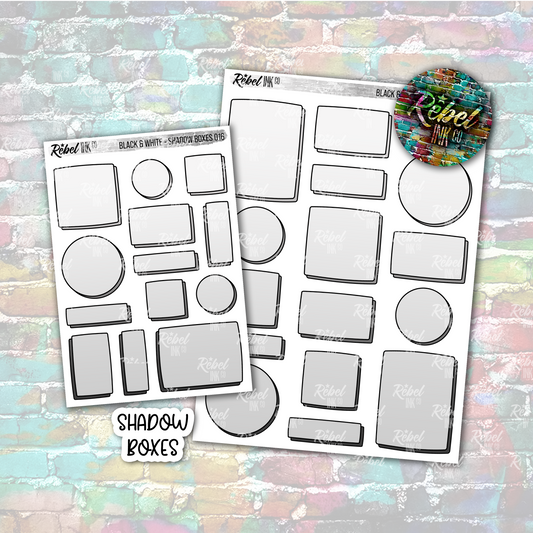 Black & White - Shadow Boxes Multi