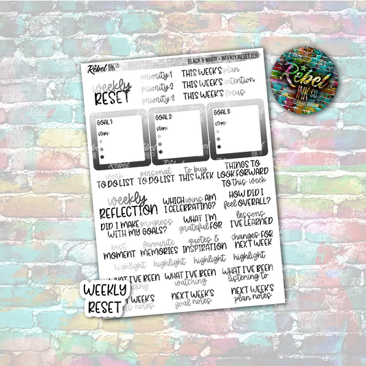 Black & White - Weekly Reset