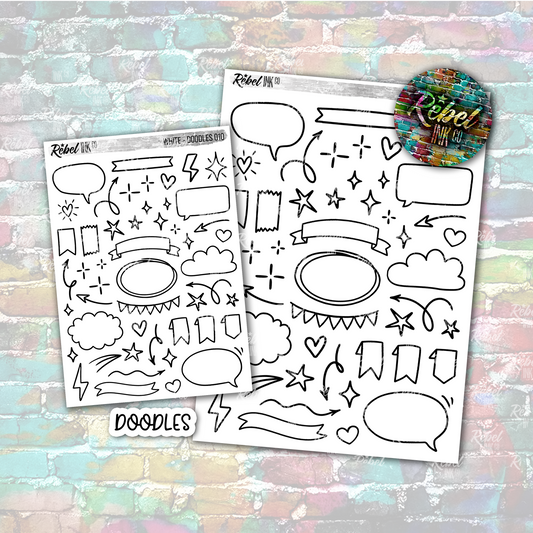 White - Doodles