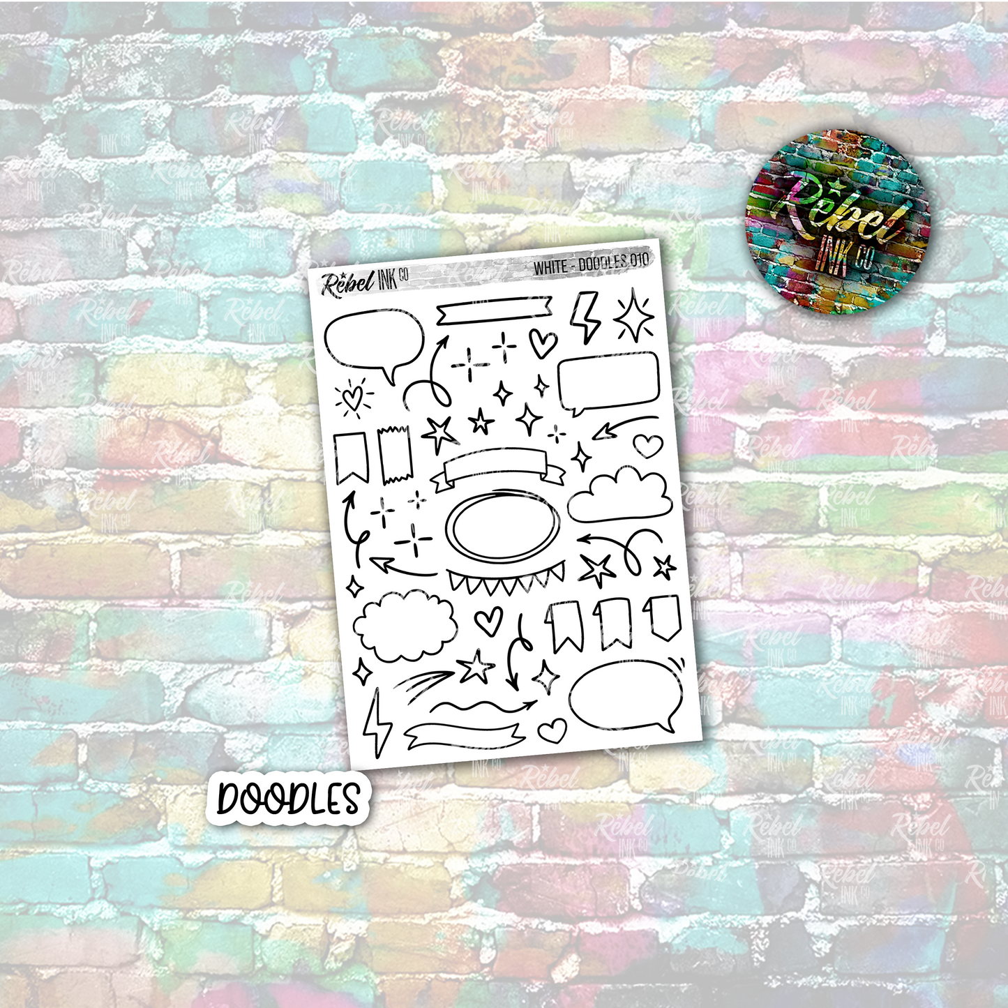White - Doodles