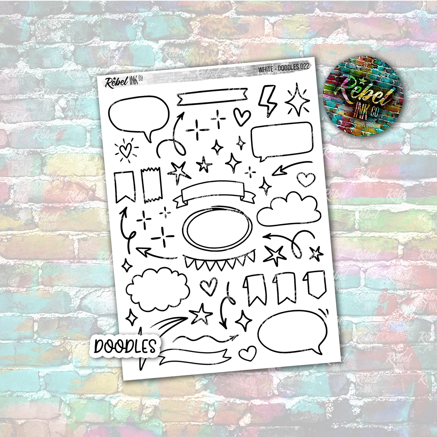 White - Doodles