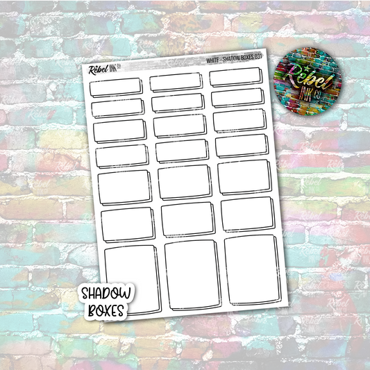 White - Shadow Boxes Standard Vertical