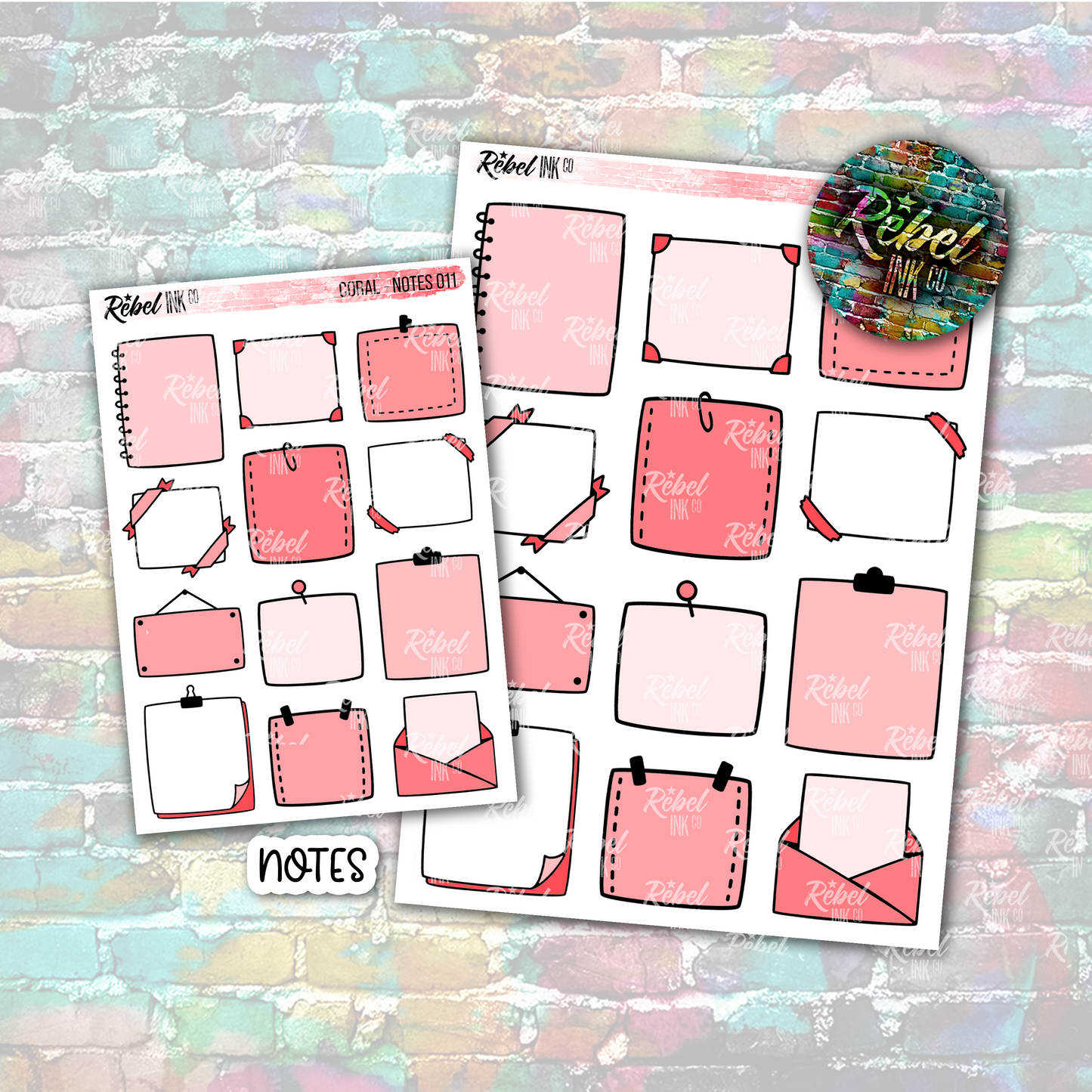 Coral - Note Boxes