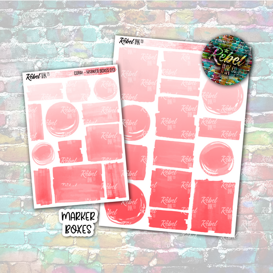 Coral - Marker Boxes Multi