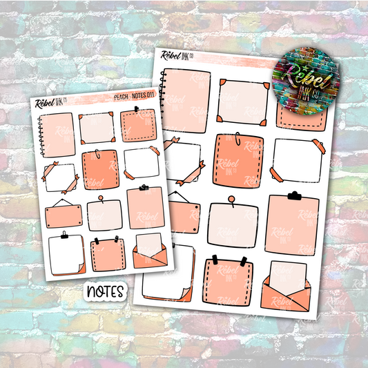 Peach - Note Boxes