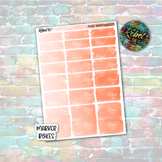 Peach - Marker Boxes Standard Vertical