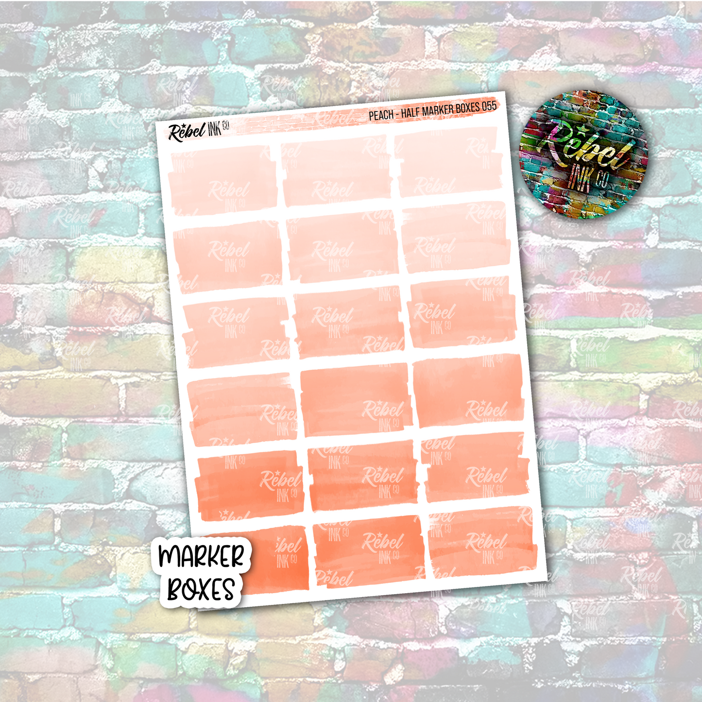 Peach - Marker Half Boxes