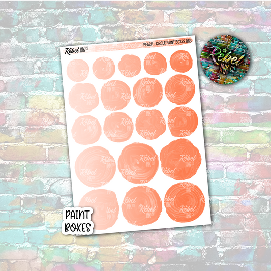 Peach - Paint Circle Boxes