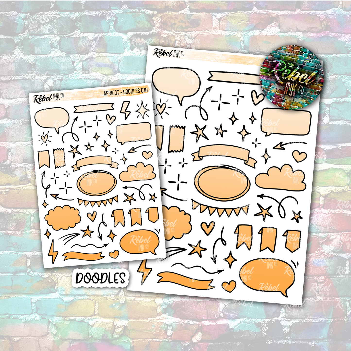 Apricot - Doodles