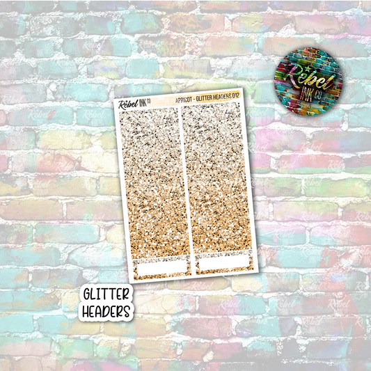 Apricot - Glitter Headers