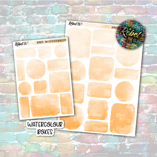 Apricot - Watercolour Boxes Multi