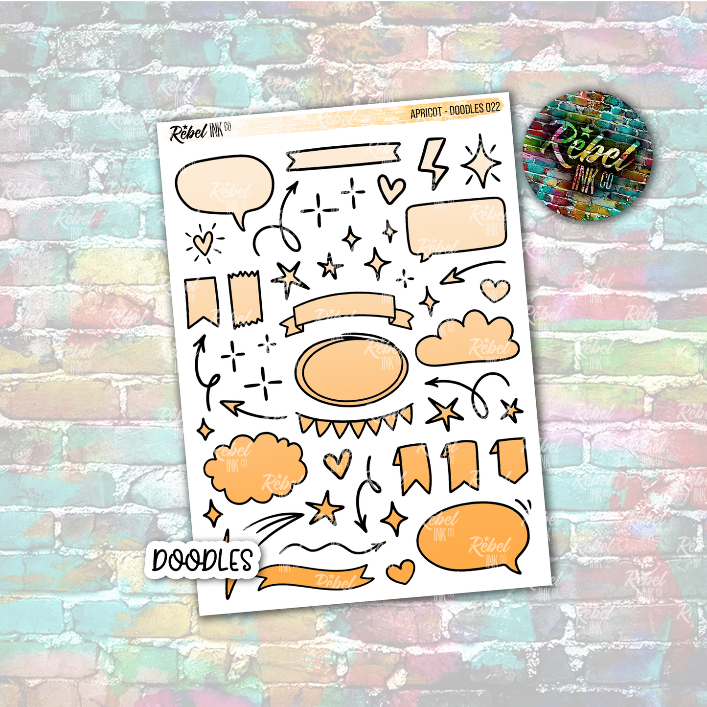Apricot - Doodles