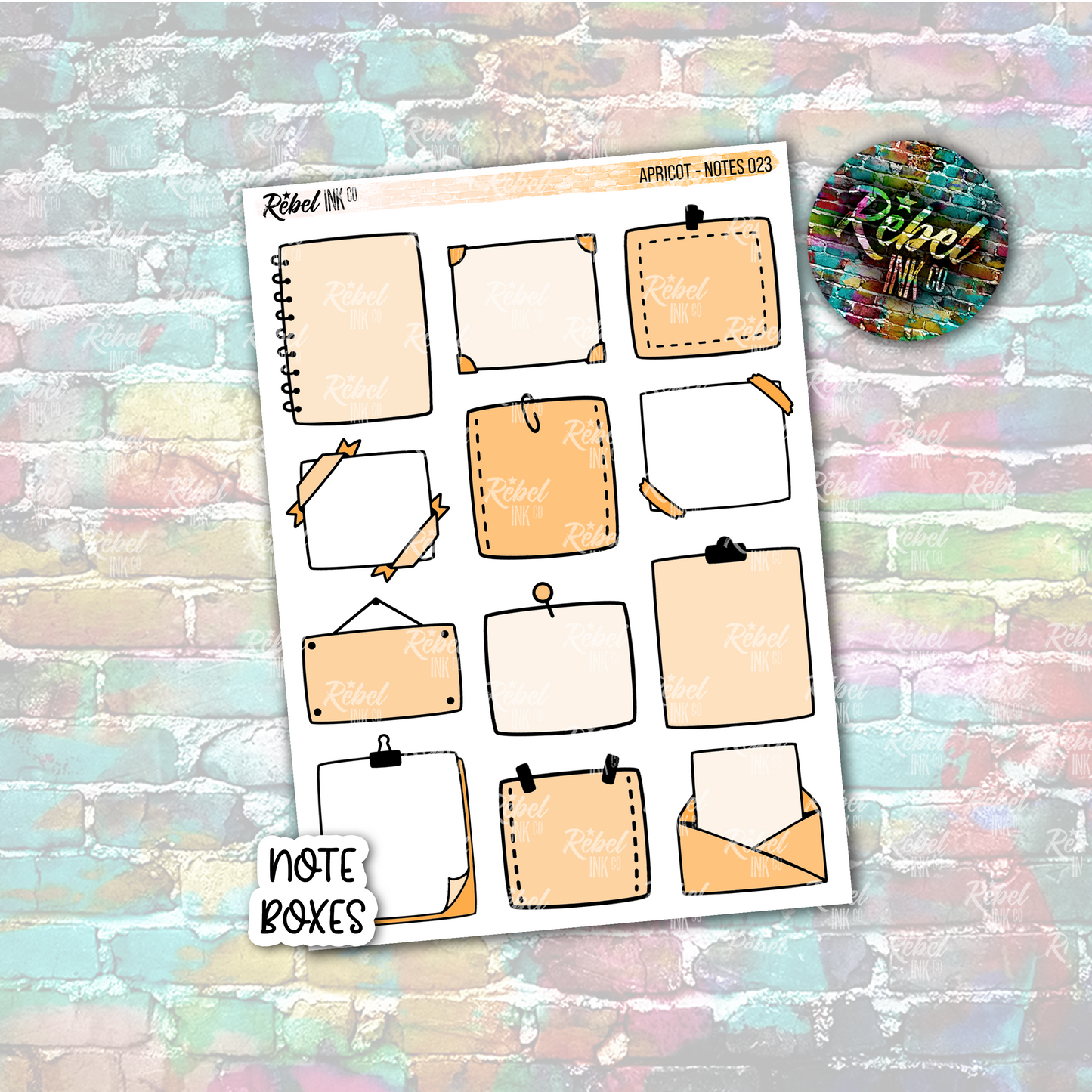 Apricot - Note Boxes