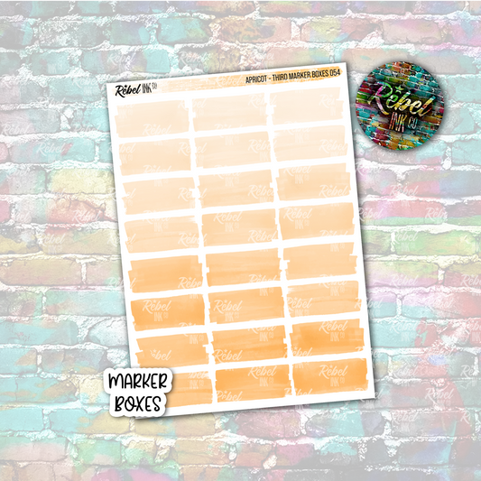 Apricot - Marker Third Boxes