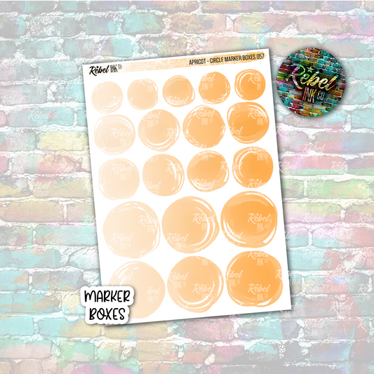 Apricot - Marker Circle Boxes