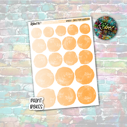 Apricot - Paint Circle Boxes