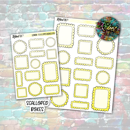 Lemon - Scalloped Boxes Multi