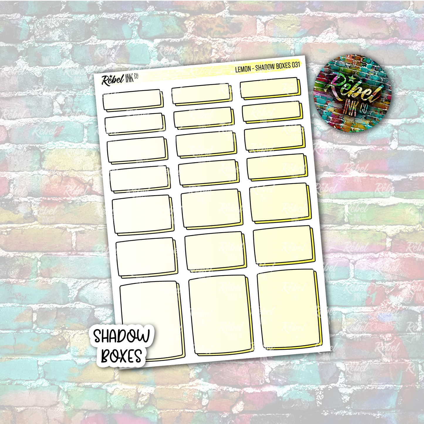 Lemon - Shadow Boxes Standard Vertical