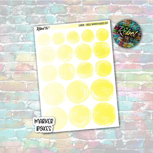 Lemon - Marker Circle Boxes