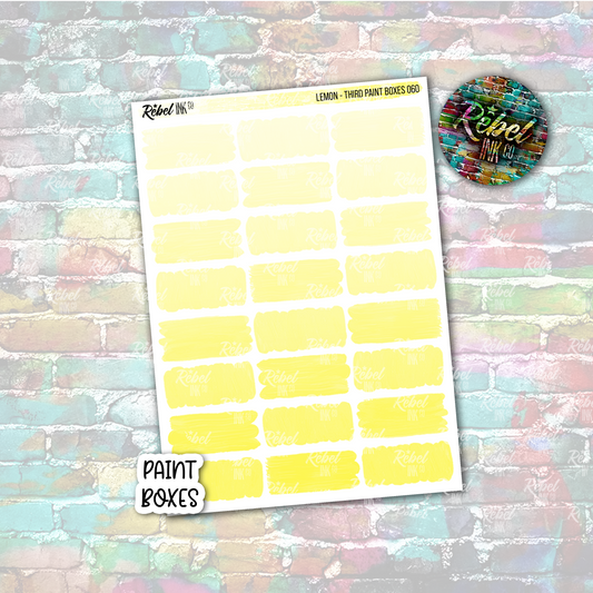 Lemon - Paint Third Boxes