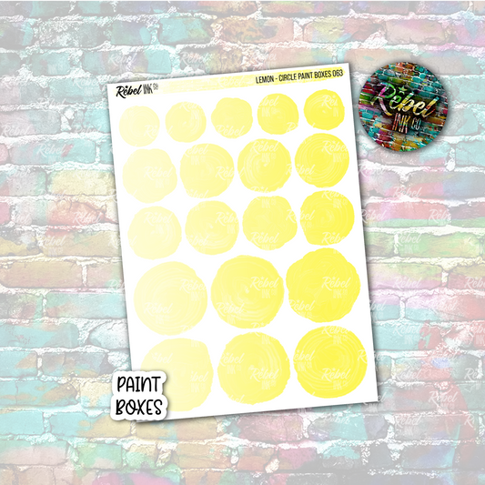 Lemon - Paint Circle Boxes