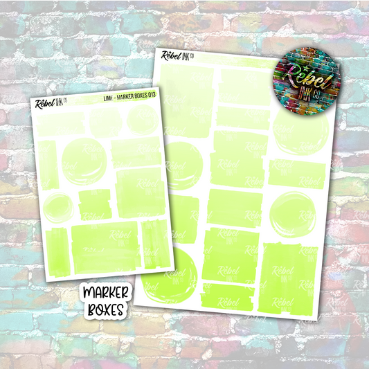 Lime - Marker Boxes Multi
