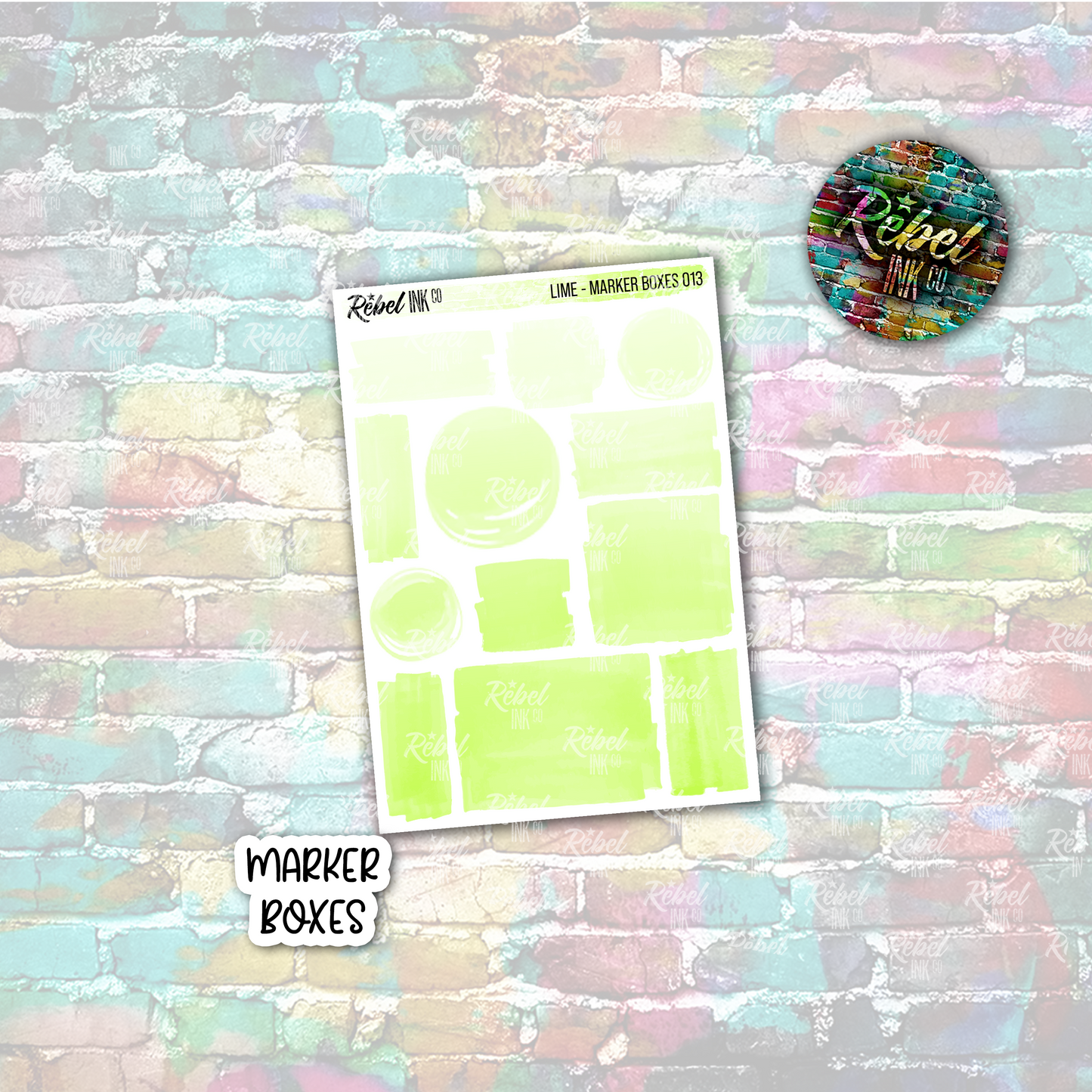 Lime - Marker Boxes Multi