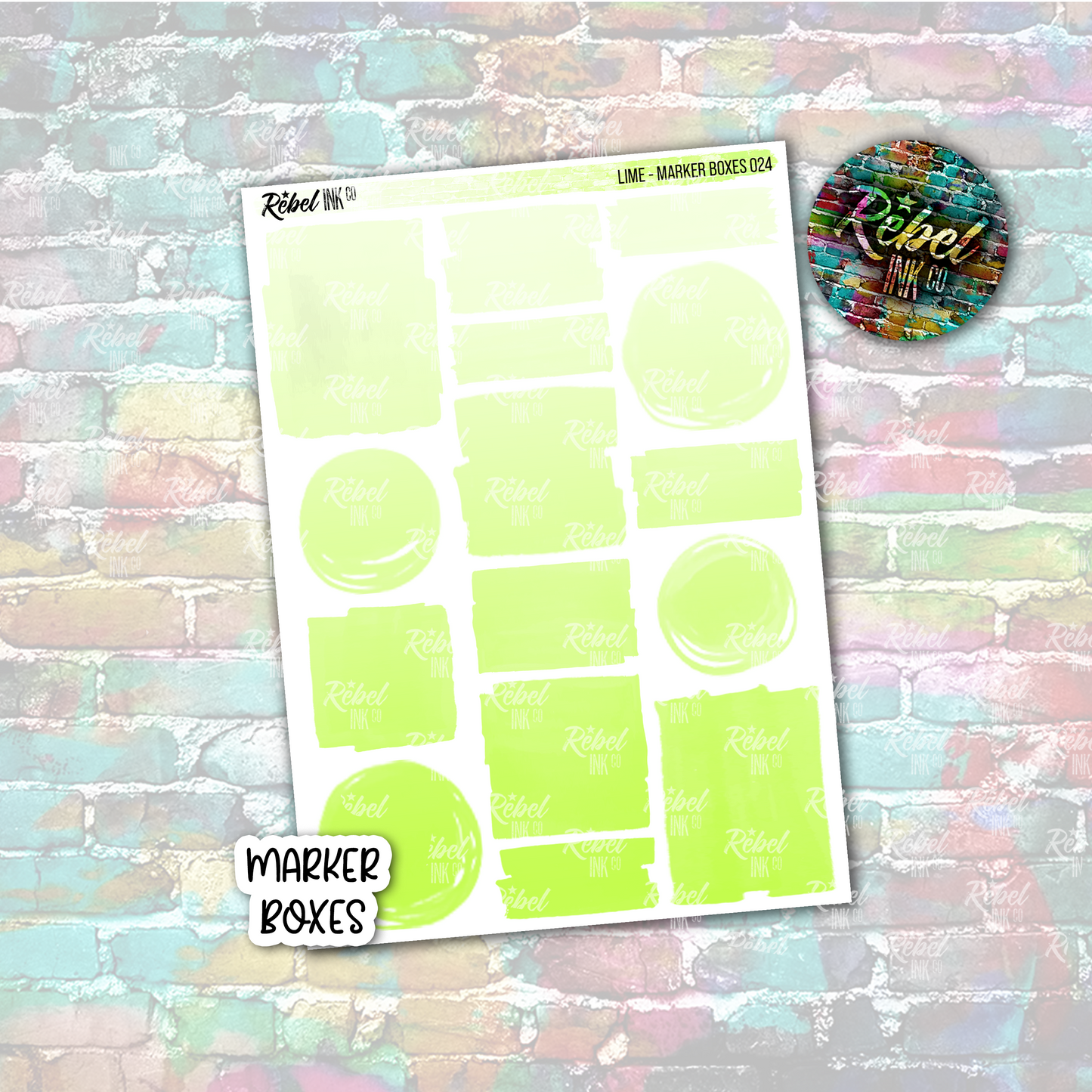 Lime - Marker Boxes Multi