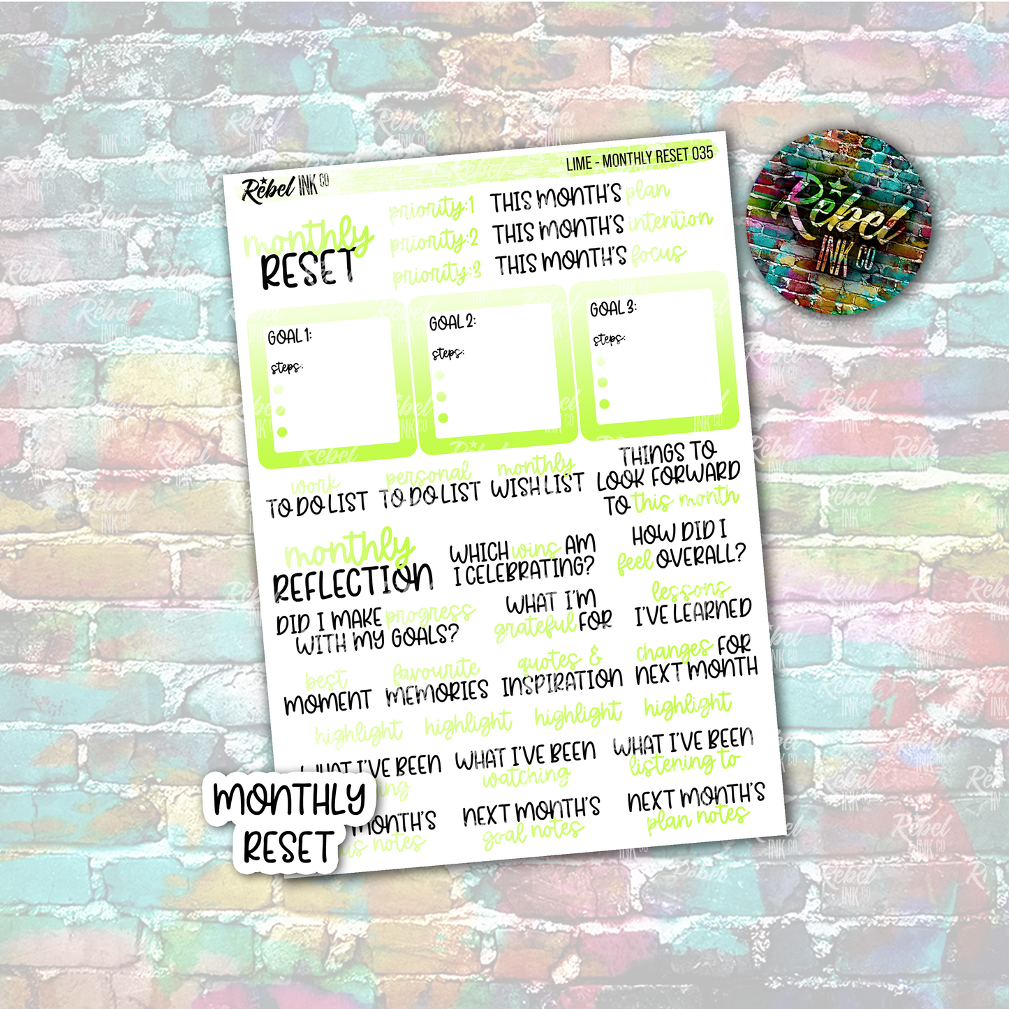 Lime - Monthly Reset