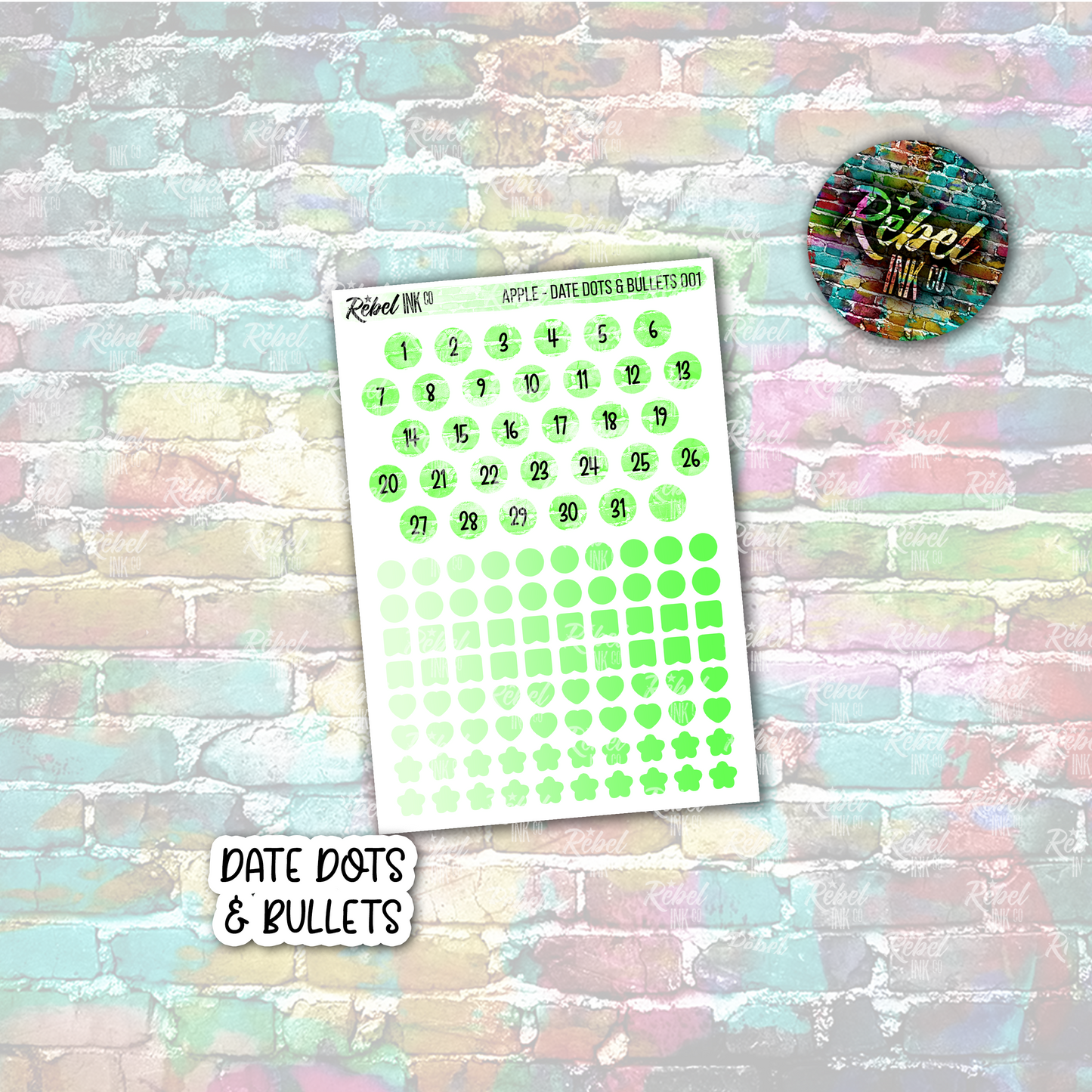 Apple - Date Dots & Bullets